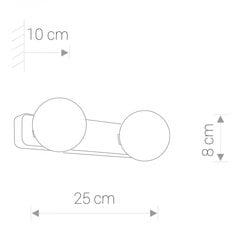 Nowodvorski Lighting seinavalgusti Brazos 6950 цена и информация | Настенные светильники | kaup24.ee