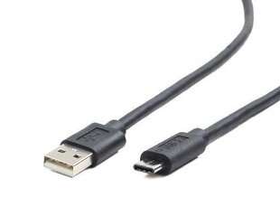 Кабель Gembird USB 2.0 AC AM-CM, 1,8м, черный цена и информация | Кабели и провода | kaup24.ee