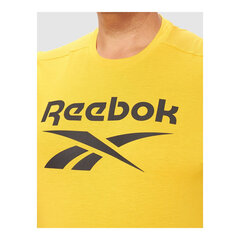 Lühikeste varrukatega T-särk, meeste Reebok Workout Ready Supremium Kollane hind ja info | Meeste spordiriided | kaup24.ee