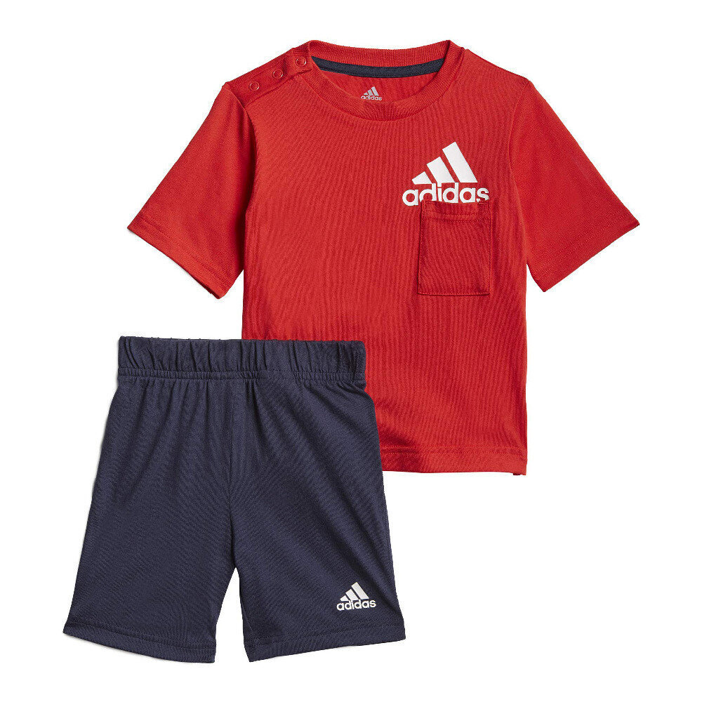 Laste Spordidress Adidas Badge of Sport Summer 6-9 kuud цена и информация | Jalgpalli varustus ja riided | kaup24.ee