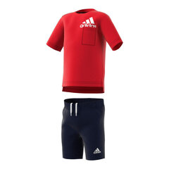 Laste Spordidress Adidas Badge of Sport Summer 6-9 kuud цена и информация | Футбольная форма и другие товары | kaup24.ee