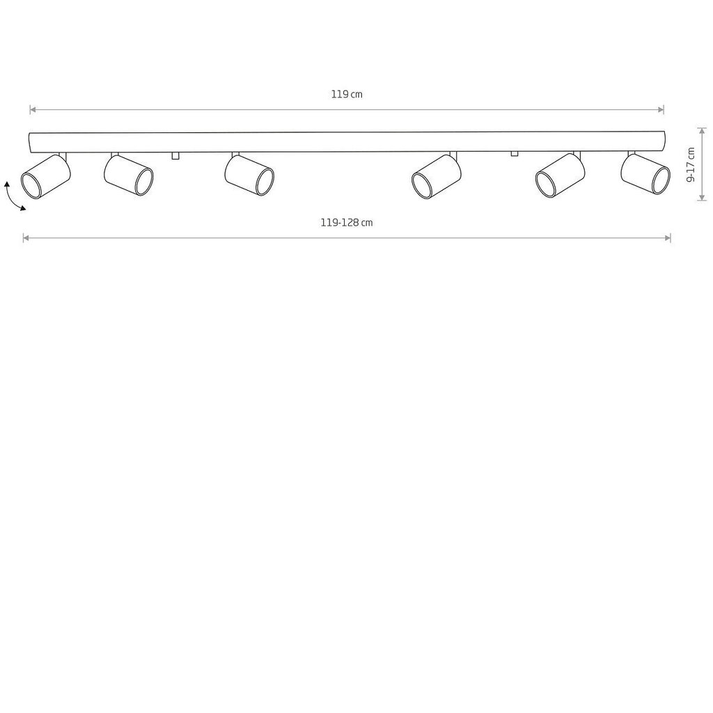 Nowodvorski Lighting laevalgusti Eye Spot Brass 8819 цена и информация | Laelambid | kaup24.ee