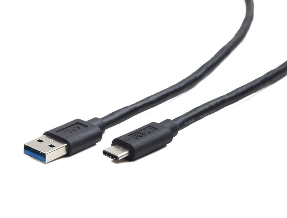 Kaabel Gembird USB 3.0 - type-C (AM/CM), 1 m, must hind ja info | Kaablid ja juhtmed | kaup24.ee