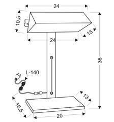 Настольная лампа Candellux 5541-78346 цена и информация | Настольные лампы | kaup24.ee