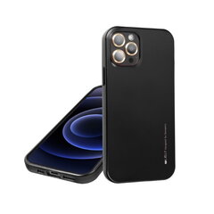 Mercury i-Jelly Металл Эфекта тонкий TPU высокой защиты чехол крышка для iPhone 13 Mini Cosmo Черный цена и информация | Чехлы для телефонов | kaup24.ee