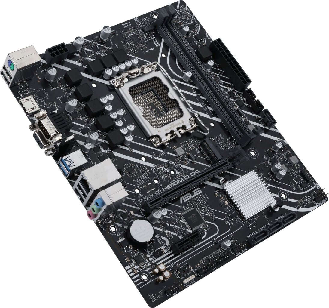 Põhiplaat|ASUS|Intel H610|LGA1700|MicroATX|Mälu DDR4|Mälupesad 2|1xPCI-Express 3.0 1x|1xPCI-Express 4.0 16x|1xM.2|1x15pin D-sub|1xHDMI|2xAudio-In|1xAu цена и информация | Emaplaadid | kaup24.ee