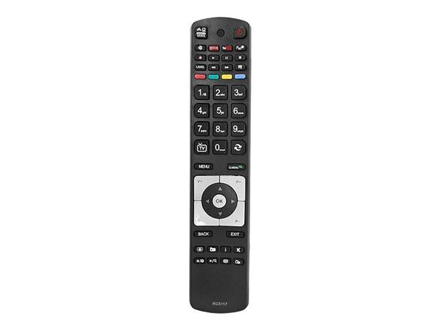 HQ LXP5117 TV remote control Vestel / Finlux / Telefunken / RC5117 / Black цена и информация | Smart TV tarvikud | kaup24.ee