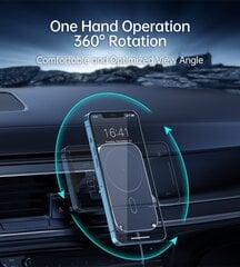 Swissten Mafsafe Air Vent Car Holder With 15W Wireless Charging Black hind ja info | Swissten Mobiiltelefonid, foto-, videokaamerad | kaup24.ee