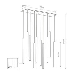 Nowodvorski Lighting подвесной светильник 8922 Laser White 10 цена и информация | Люстры | kaup24.ee