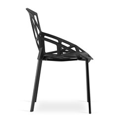Комплект из 4-х стульев Essen, черного цвета цена и информация | Стулья для кухни и столовой | kaup24.ee