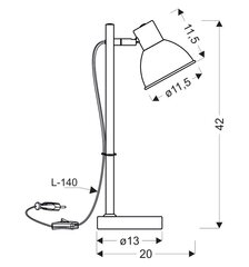 Candellux laualamp Bondo hind ja info | Laualambid | kaup24.ee