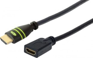 Kaabli pikendus Techly HDMI M/F Ethernet 4K60Hz, 0,2 m цена и информация | Кабели и провода | kaup24.ee