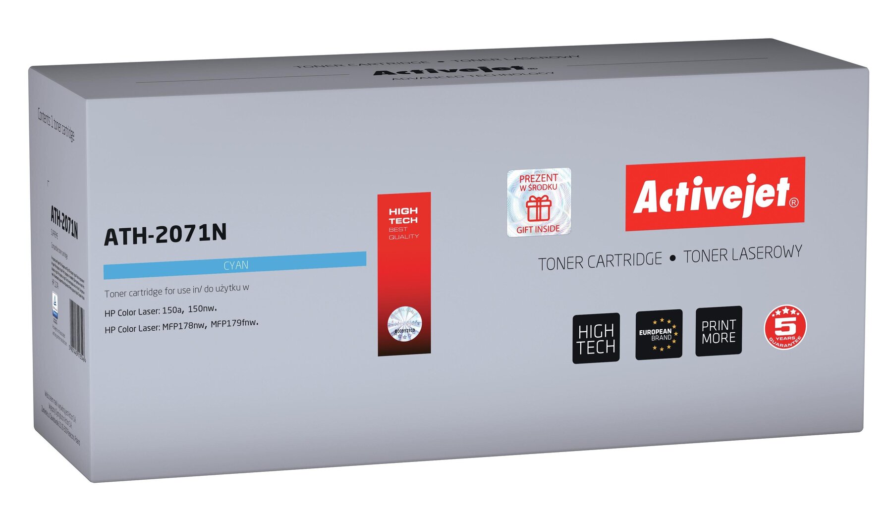 Tooner Activejet ATH-2071N ühildub HP printeritega HP 117A 2071A, sinine цена и информация | Laserprinteri toonerid | kaup24.ee