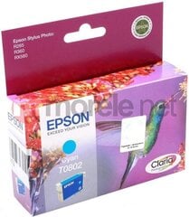 Epson T0802 Cyan цена и информация | Картриджи для струйных принтеров | kaup24.ee