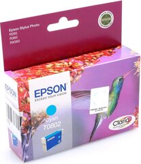 Epson T0802 Cyan цена и информация | Картриджи для струйных принтеров | kaup24.ee