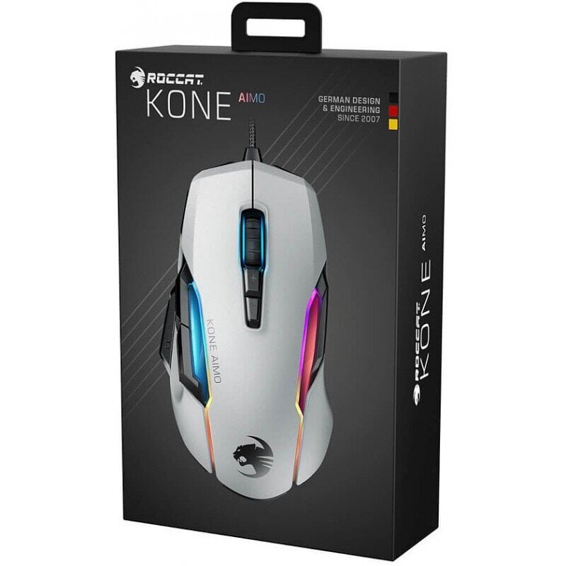 Roccat Kone AIMO Remastered, valge hind ja info | Hiired | kaup24.ee