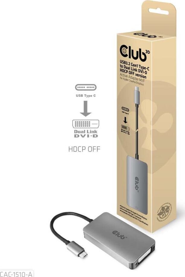 Club 3D CAC-1510-A цена и информация | USB jagajad, adapterid | kaup24.ee
