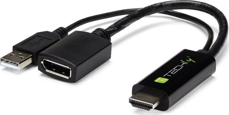 Tehniliselt HDMI-adapter koos toite-USB-ga DisplayPorti 4K*60Hz цена и информация | USB jagajad, adapterid | kaup24.ee