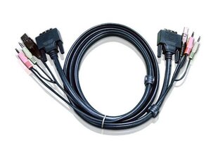 Aten 2L7D02UD, DVI-D/USB, 1.8 м цена и информация | Кабели и провода | kaup24.ee