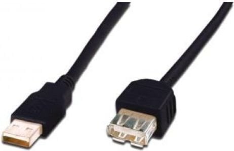 Assmann AK-300202-050-S, USB-A M/F, 5 m hind ja info | Kaablid ja juhtmed | kaup24.ee