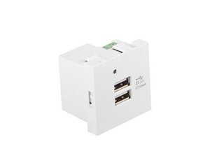 Lanberg AC-4545-2XUSB2.1-W цена и информация | Кабели и провода | kaup24.ee