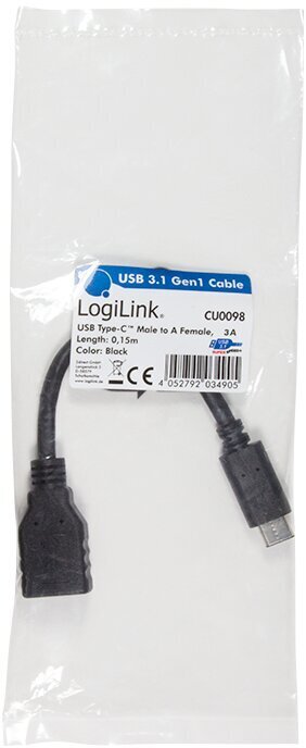 USB-adapter LogiLink 15 cm цена и информация | Kaablid ja juhtmed | kaup24.ee