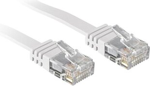 КАБЕЛЬ CAT6 U/UTP 10M/WHITE 47505 LINDY цена и информация | Кабели и провода | kaup24.ee