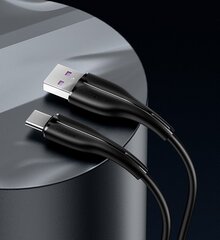 USB/C-tüüpi kaabel USAMS, must, 100cm (kuni 4A) цена и информация | Кабели для телефонов | kaup24.ee