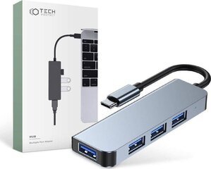 Tech-Protect V1 4in1 сетевой концентратор цена и информация | Адаптеры и USB-hub | kaup24.ee