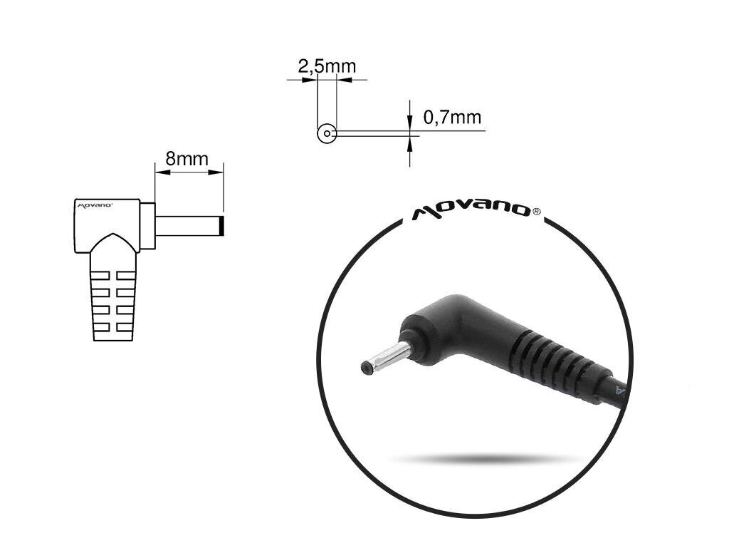 Mitsu ZM/AS19342E 19v 3,42A (4,0x1,35) laadija / toiteadapter – ASUS hind ja info | Sülearvutite laadijad | kaup24.ee