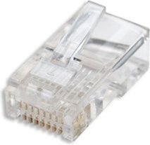 Moodulpistikud Intellinet RJ45, Cat5e, UTP, 3-harulised, täisjuhtme jaoks, 15 µ kullatud kontaktid, 100 pakk hind ja info | Kaablid ja juhtmed | kaup24.ee