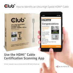 Club 3D, HDMI, 3 м цена и информация | Кабели и провода | kaup24.ee