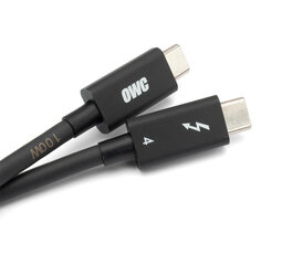 Kaabel OWC OWCCBLTB4C0,7M USB-0,72 m USB C, must цена и информация | Кабели и провода | kaup24.ee