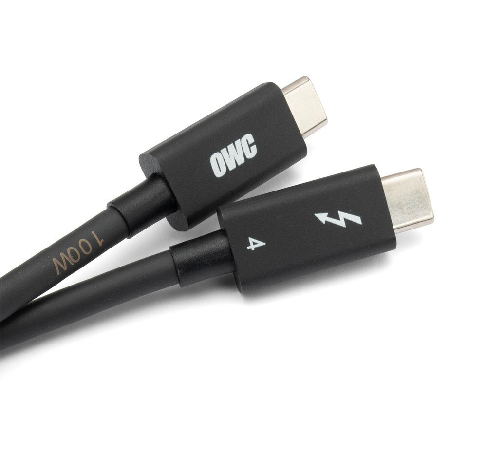 Kaabel OWC OWCCBLTB4C0,7M USB-0,72 m USB C, must hind ja info | Kaablid ja juhtmed | kaup24.ee