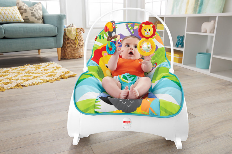 Lamamistool-iste Fisher Price Infant to Toddler Rocker, blue hind ja info | Beebi lamamistoolid | kaup24.ee