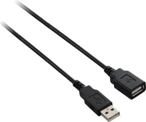 USB-kaabel V7 V7E2USB2EXT-05M USB A Must hind ja info | Mobiiltelefonide kaablid | kaup24.ee