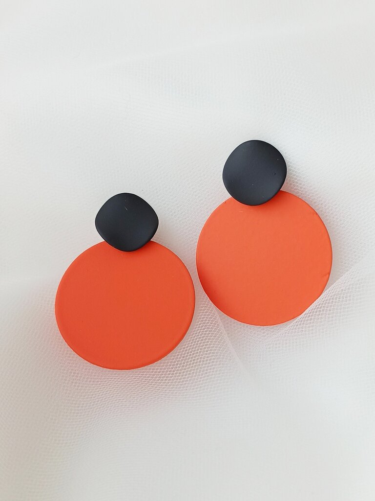 Design Oranžid hõbe (925)  kinnitusega kõrvarõngad цена и информация | Kõrvarõngad | kaup24.ee
