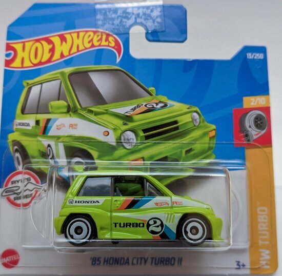 2022 - 013 - HCV25 Hot Wheels ´85 HONDA CITY TURBO II цена и информация | Poiste mänguasjad | kaup24.ee