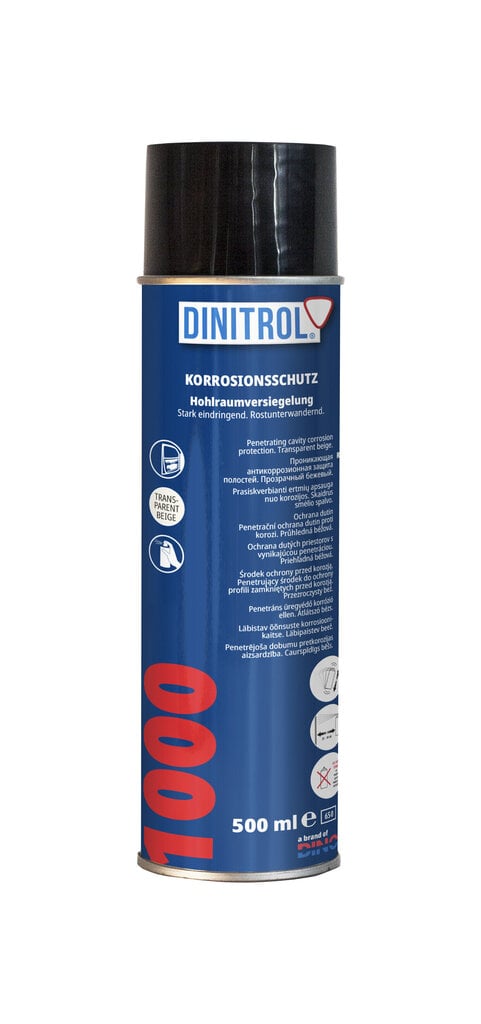 Korrosioonitõrjevahend Dinitrol 1000 (aerosool) 500 ml hind ja info | Autokeemia | kaup24.ee