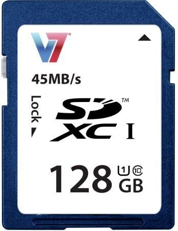 V7 SDXC 128GB hind ja info | Fotoaparaatide mälukaardid | kaup24.ee