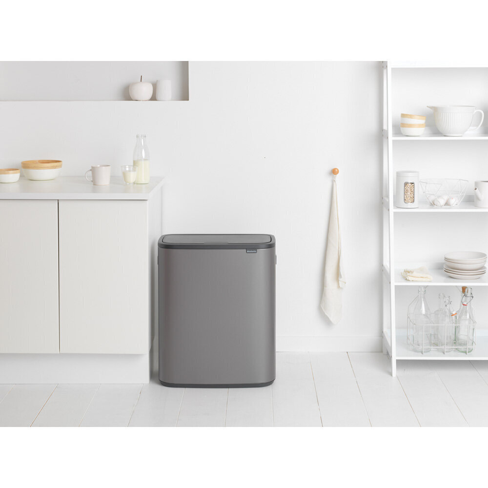 Prügikast, Bo Touch Bin 2x30L Platinum hind ja info | Prügikastid | kaup24.ee