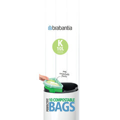 Биоразлагаемые мешки для мусора PerfectFit  (10 л), 10 мешков (код К) Bio цена и информация | Мешки для мусора | kaup24.ee