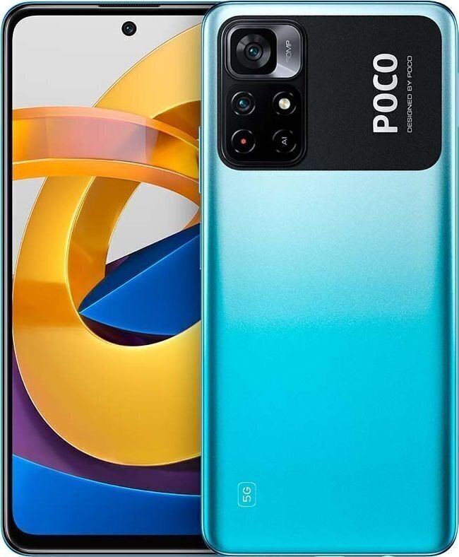 Poco M4 Pro 5G Dual SIM 4/64GB MZB0A2MEU Blue цена и информация | Telefonid | kaup24.ee