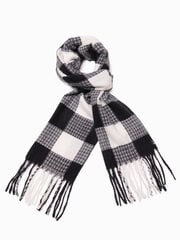 шарф a408 - черный/белый цена и информация | Мужские шарфы, шапки, перчатки | kaup24.ee