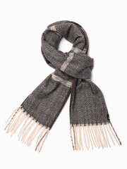 шарф a408 - коричневый/кремовый цена и информация | Мужские шарфы, шапки, перчатки | kaup24.ee