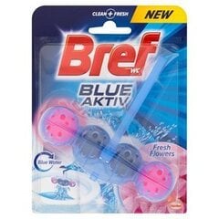 Очиститель и освежитель для туалета "BREF Blue Aktiv Fresh Flowers" 50г цена и информация | Очистители | kaup24.ee