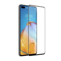 TakeMe HARD Ceramic Full Surface Screen Protector ekraanikaitseklaas Huawei P40 Must hind ja info | Ekraani kaitsekiled | kaup24.ee