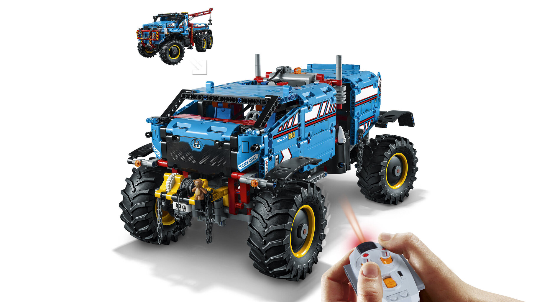 42070 LEGO® TECHNIC 6 x 6 puksiirauto maastikul hind ja info | Klotsid ja konstruktorid | kaup24.ee