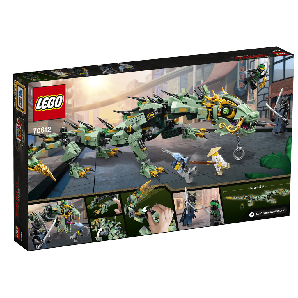 70612 LEGO® NINJAGO Rohelune ninjadraakon hind ja info | Klotsid ja konstruktorid | kaup24.ee