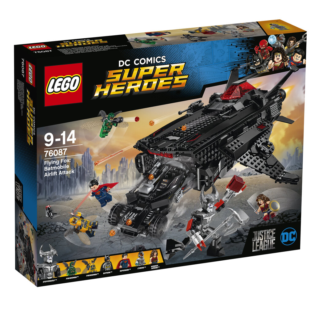 76087 LEGO® SUPER HEROES Lendav rebane: Batmani autokonveieri rünnak цена и информация | Klotsid ja konstruktorid | kaup24.ee